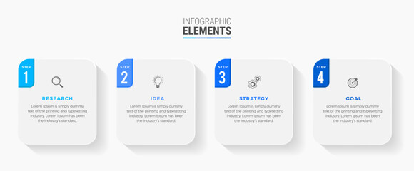 Steps infographic design