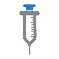 Empty syringe line icon,