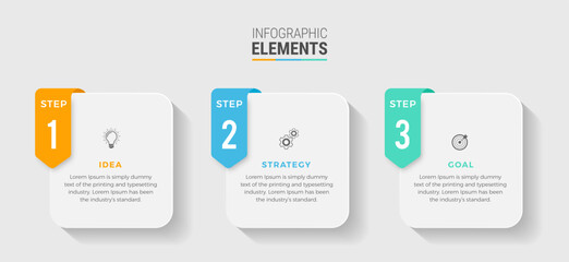 Steps infographic design