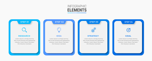 Steps infographic design