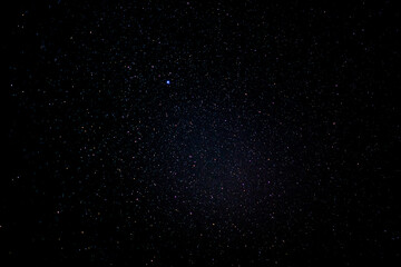 stars on the night sky with polaris star