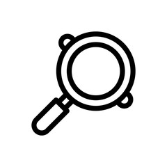 pan line icon illustration vector graphic 