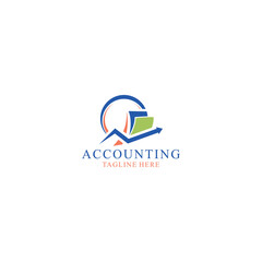 Accounting financial Logo Design vector