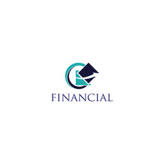 Accounting financial Logo Design vector