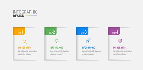 Steps infographic design