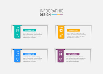 Steps infographic design