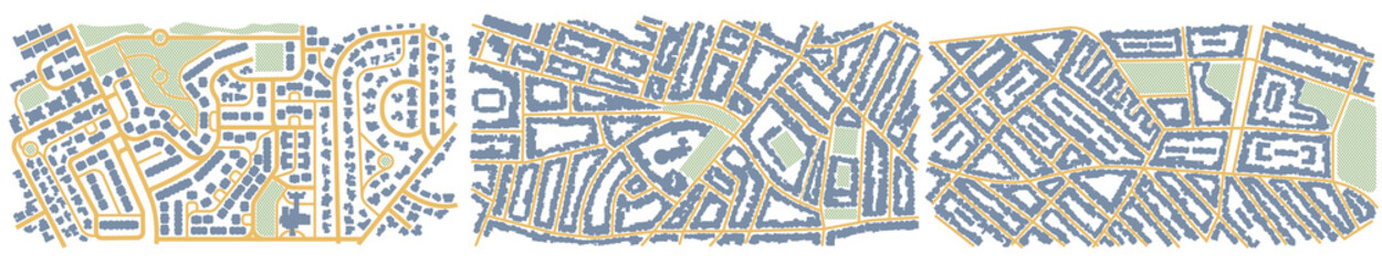 City map. GPS navigator. Fictional district plan. Top view, view from above. Abstract background. Cute simple design. Flat style vector illustration. Vector, illustration isolated on white.