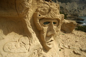 Sa Pedrera ("Atlantis"), cantera de arenisca.Ibiza.Islas Pitiusas.Baleares.España.