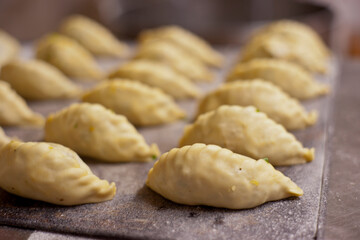 Cocarroi, enpanadilla tipica mallorquina. Forn de Can Salem. Algaida.Mallorca.Islas baleares.Spain.