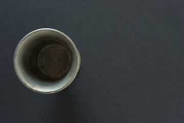 Obraz na płótnie Canvas old metallic wine cup