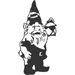 Gnome Vintage Illustration Vector