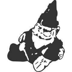 Gnome Vintage Illustration Vector