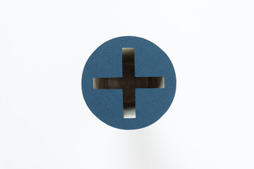 circle and cross (3d effect)