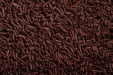 Chocolate Sprinkles Texture Detail close up