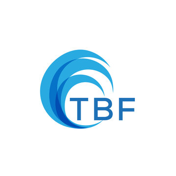 TBF letter logo. TBF blue image on white background. TBF Monogram logo design for entrepreneur and business. TBF best icon.
