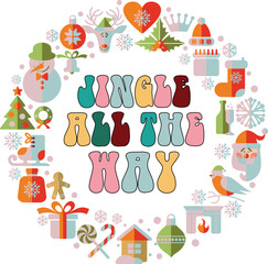 Retro Christmas SVG Bundle