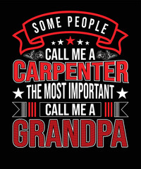 carpenter grandpa t-shirt design