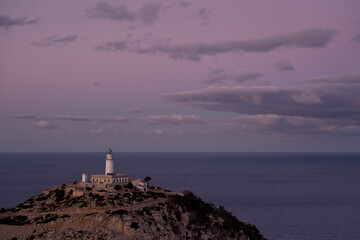 Faro de Formentor. Peninsula de Formentor. Pollença.Sierra de Tramuntana.Mallorca.Islas Baleares....