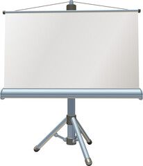 Blank presentation or projector roller screen