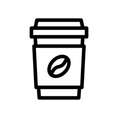 coffee line icon illustration vector graphic 