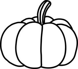 doodle freehand sketch drawing of pimpkin vegetable. 