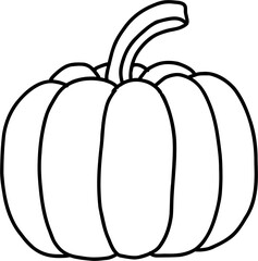 doodle freehand sketch drawing of pimpkin vegetable. 