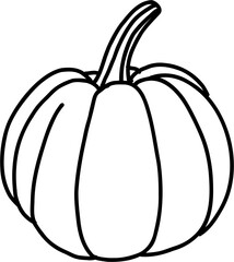 doodle freehand sketch drawing of pimpkin vegetable. 