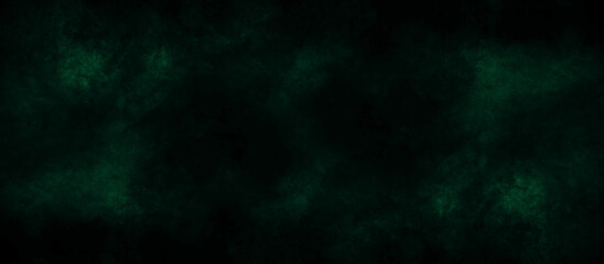 Dark green Distressed Grunge Texture for your design. abstract green backdrop concrete texture background banner pattern. Backdrop dark paper texture grungy background with space for text or image.