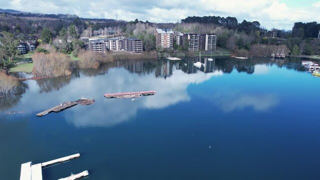 Pucon Chile. Chilean Patagonia. Famous countryside city of Pucon at South of Chile. Travel destinations. Vacations travel. Pucon Chile at Chilean Patagonia. 