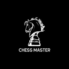 Chess Master Logo Design Vector