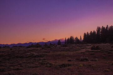 Sunsets over Alpine Meadows outside of Truckee, California