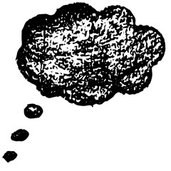 Speech bubble hand draw doodle. 