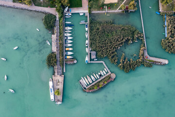 yacht harbour in Balatonalmadi
