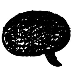 Speech bubble hand draw doodle. 