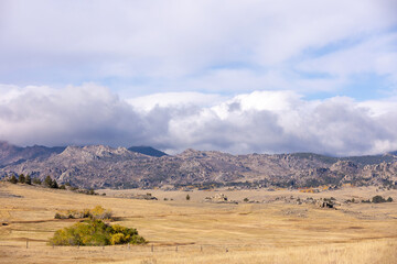 Fototapeta na wymiar Wyoming Ranch Land