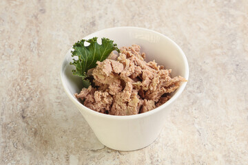 Liver pate in the bowl