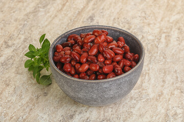 Red kidney bean in the bowl