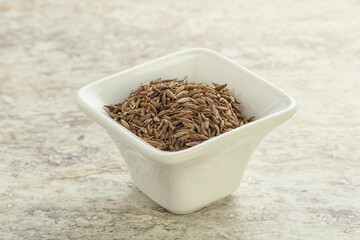 Zira seeds in the bowl