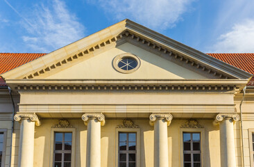 Fototapeta na wymiar Facade of the historic Amtsgericht building in Braunschweig, Germany