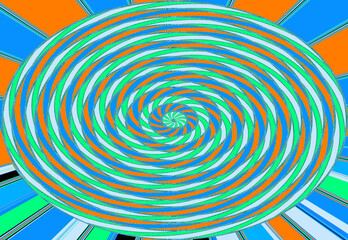 Abstract colourful spiral pattern