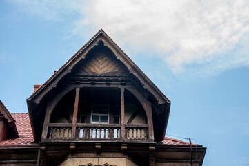 Urban exploration in an old abandoned hospital in a historic mansion in Poland