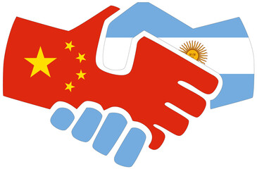 China - Argentina handshake
