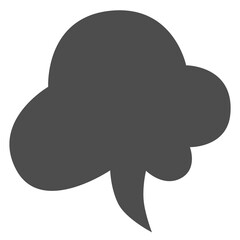 Speech bubble hand draw doodle.