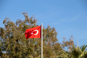 Turkish Flag, Turkey and Turkish Flag Background Design