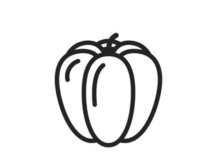 paprika line icon. harvest, agriculture and farming symbol. natural organic vegetable