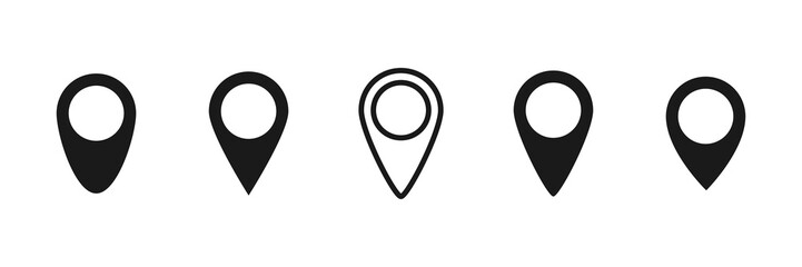 location icon or logo isolated sign symbol vector illustration