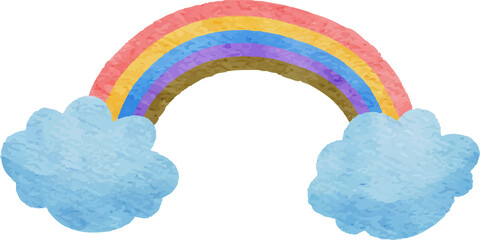 Watercolor weather illustration