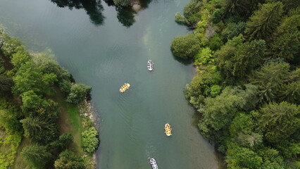 Rafting on river Sava