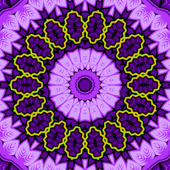 Seamless, vector, bright, ornate pattern with mandalas. Template for textiles, shawl, carpet, tile