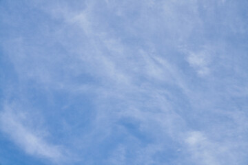 Beatiful blue sky with clouds on a sunny day